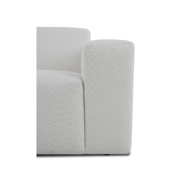 Colțar alb cu tapițerie din stofă bouclé (cu colț pe partea stângă ) Roxy – Scandic-image-4