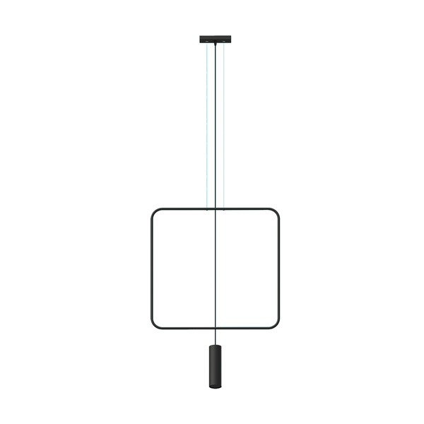 Lustră neagră din metal RANA – Thoro
