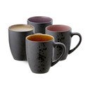 Căni negre 4 buc. din ceramică 300 ml Gastro Black/Mix – Bitz