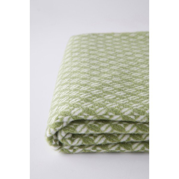 Pătură verde din amestec de bumbac 140x180 cm Nilo – Euromant-image-3