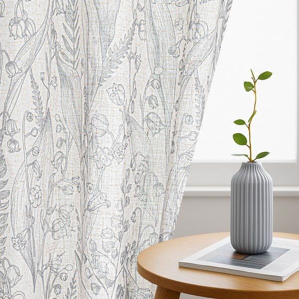 Draperie gri deschis 135x250 cm Selvetia – Restilo-image-2