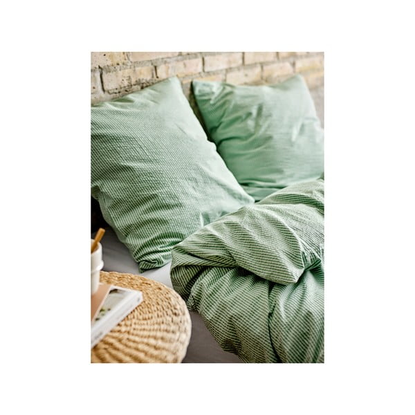 Lenjerie de pat verde-deschis din bumbac pentru pat de o persoană 140x200 cm Cheerful – Södahl-image-1