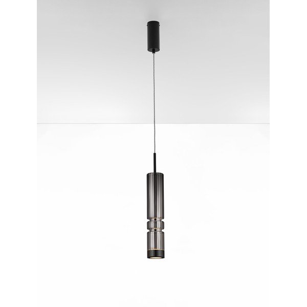 Lustră gri LED din sticlă ø 8 cm Bento – Nova Luce-image-2