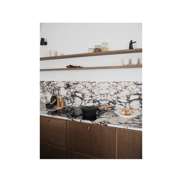 Vază din porțelan Morsø River, înălțime 16 cm, negru-image-2