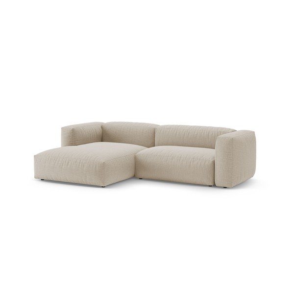 Colțar modular crem extensibil (cu colț pe partea stângă/cu șezlong) – Micadoni -image-3