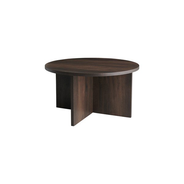 Măsuță de cafea maro rotundă din MDF ø 85 cm Poppy – Ellos Home