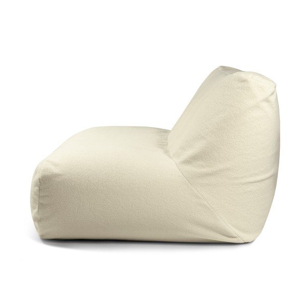 Fotoliu bean bag crem cu tapițerie din țesătură bouclé Sofa Tube 160 – SLOWDOWN-image-3