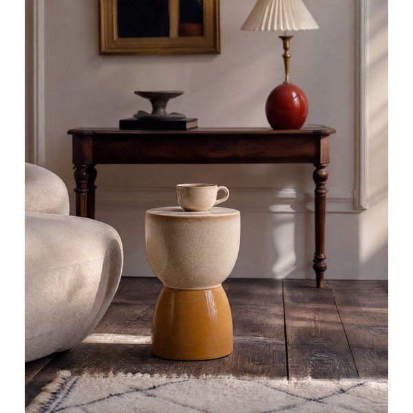 Măsuță auxiliară rotundă din ceramică ø 28,5 cm Finca – Light & Living-image-3