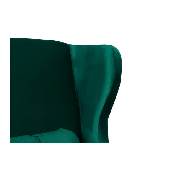 Fotoliu cu spătar înalt SKANDICA Ingrid Green, verde închis-image-3