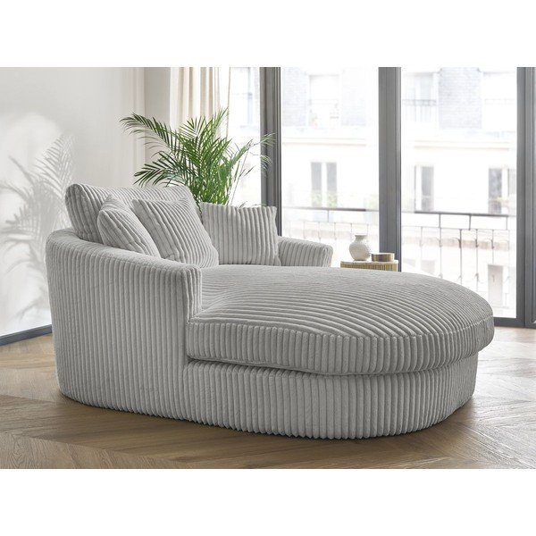 Fotoliu gri cu tapițerie din catifea reiată Belem – Bobochic Paris-image-1