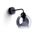 Aplică de perete neagră ø 15 cm Grande – Sollux