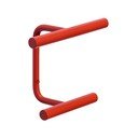Cârlig roșu de montat pe perete din metal Flip – Hübsch
