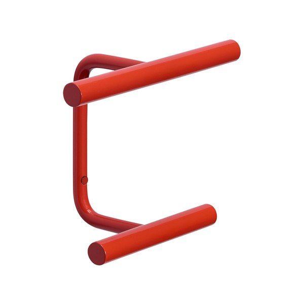 Cârlig roșu de montat pe perete din metal Flip – Hübsch