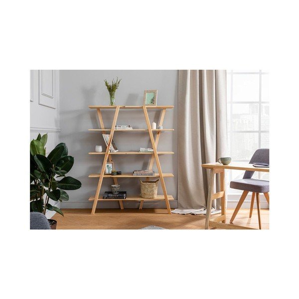 Bibliotecă din lemn de pin 120x148 cm Perla - Kalune Design-image-3