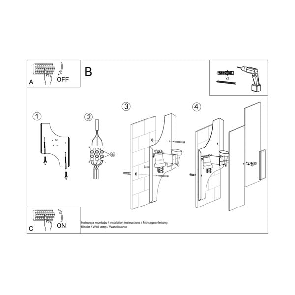 Aplică de perete albă Veronica – Sollux-image-3