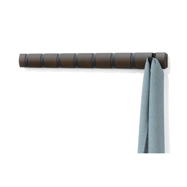 Cuier de perete maro închis din lemn de plop Flip – Umbra-image-4