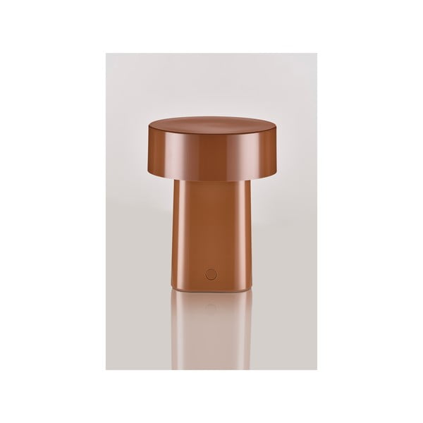 Veioză maro coniac LED din plastic (înălțime 18 cm) Oblong – Zone-image-3