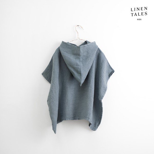 Halat pentru copii 1-2 ani albastru din in – Linen Tales-image-2