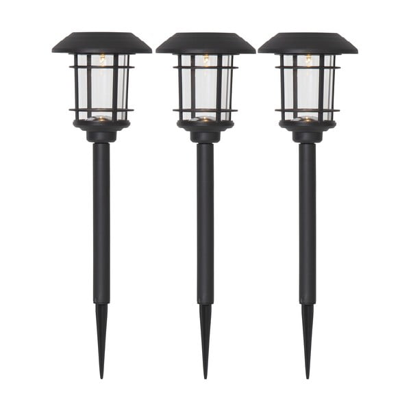 Set de 3 lumini solare de grădină cu LED-uri Star Trading Fride, înălțime 34 cm