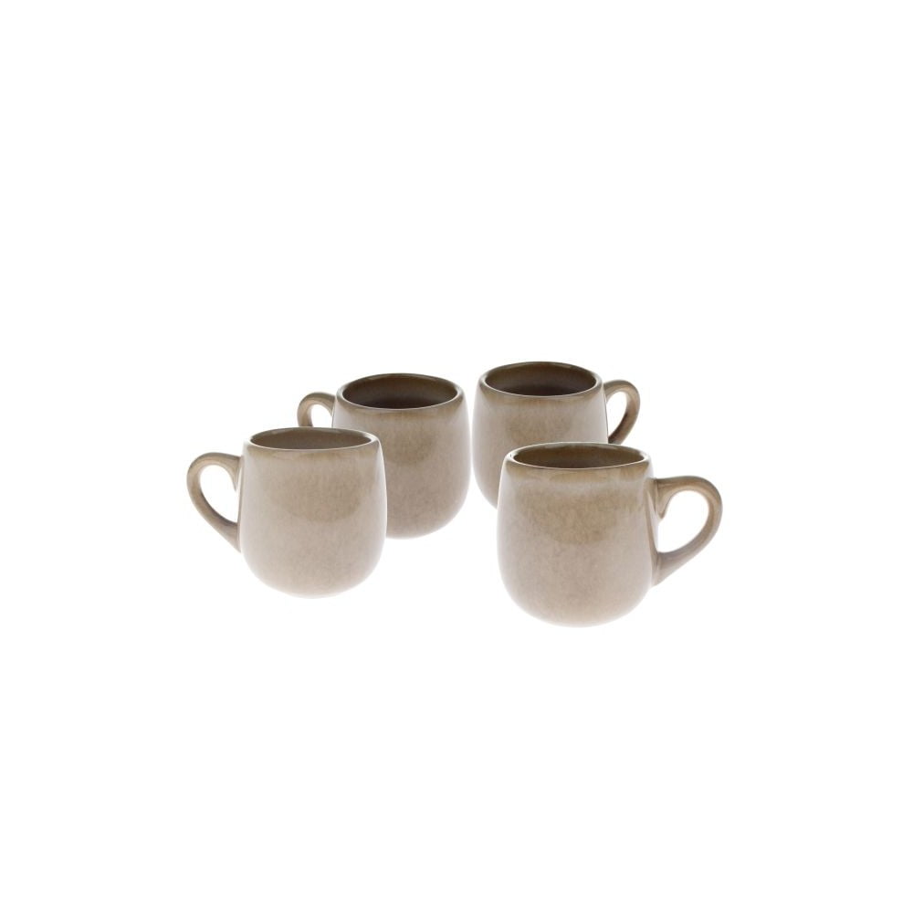 Căni bej 4 buc. pentru espresso din ceramică 100 ml – Dakls