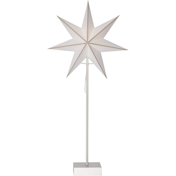 Stea luminoasă cu suport Best Season Astro, înălțime 74 cm, alb