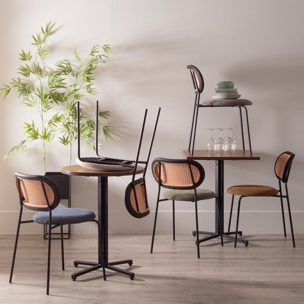 Scaune de dining bej 4 buc. Denio – Ixia-image-2