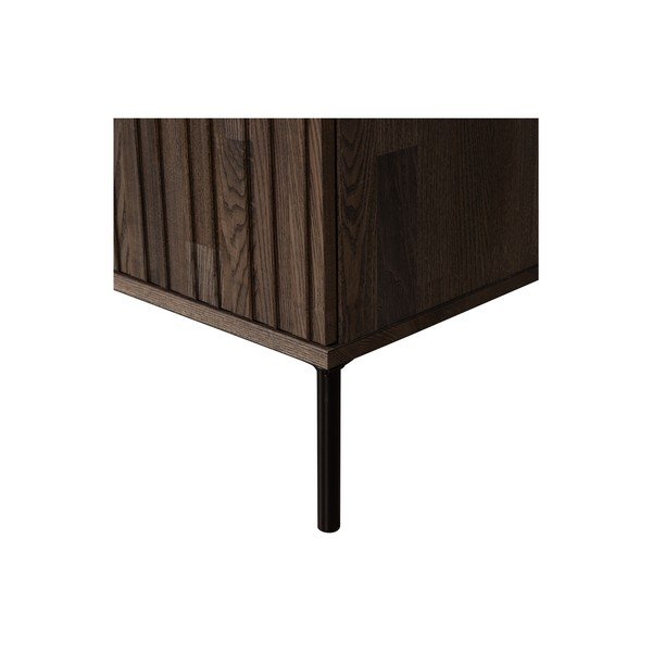 Comodă maro cu aspect de lemn de frasin 200x85x44 cm Gravure – WOOOD-image-3