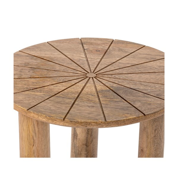 Măsuță auxiliară rotundă din lemn de mango ø 40 cm Stella – Bloomingville-image-3