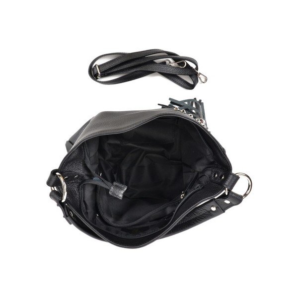Geantă din piele Roberta M Tuhna Nero, negru-image-2