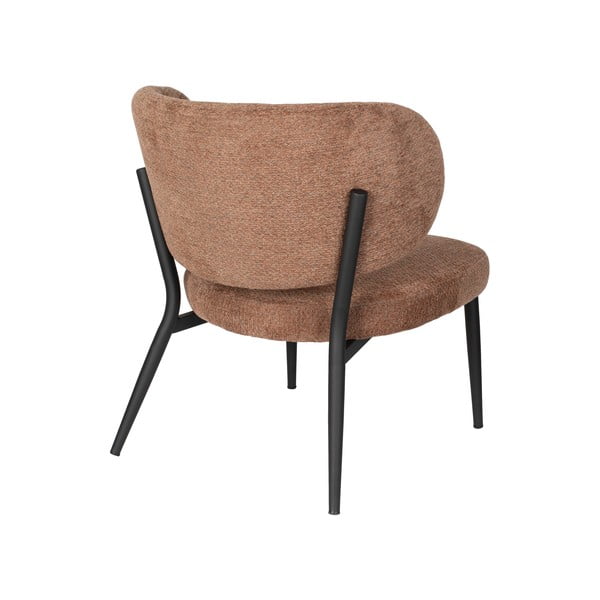 Fotoliu portocaliu/maro Sanne – White Label-image-4