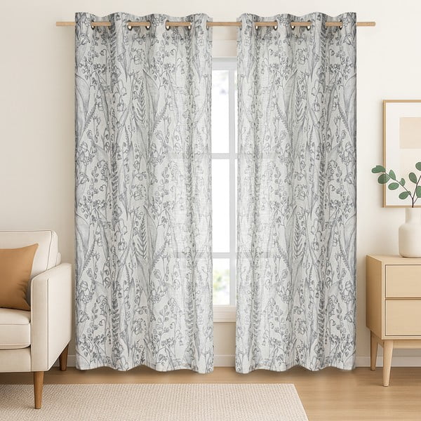 Draperie gri deschis 135x250 cm Selvetia – Restilo-image-1