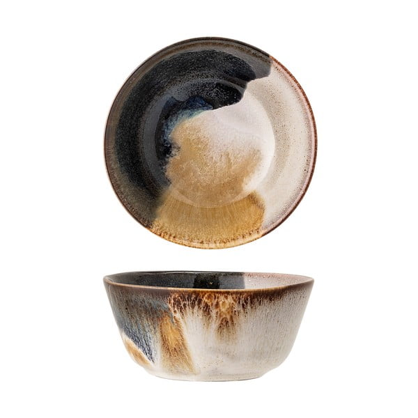 Bol din gresie ceramică Bloomingville Jules, ø 13 cm, multicolor-image-3