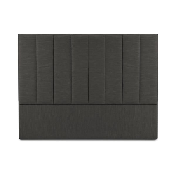 Tăblie de pat gri antracit tapițată 180x120 cm LA - Cosmopolitan Design