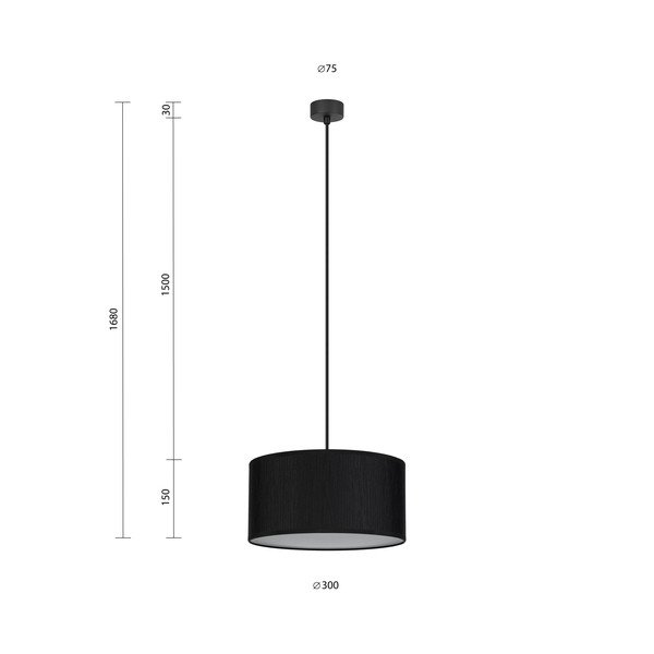 Lustră Sotto Luce Doce M, ⌀ 30 cm, negru-image-3
