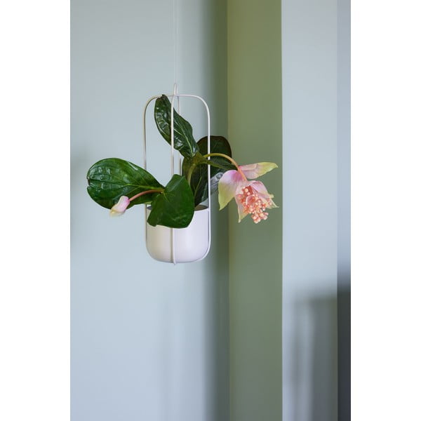 Set 2 ghivece suspendate din fier Hübsch Juro, gri deschis-image-1