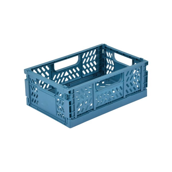 Cutie de depozitare albastră din plastic 21x14.5x8 cm – Homéa