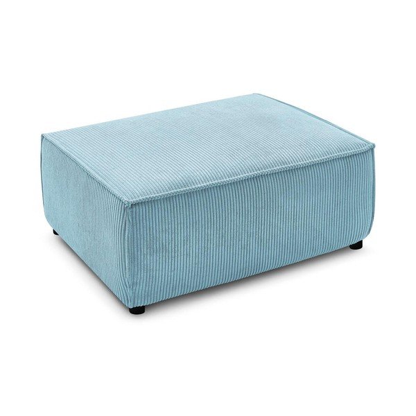 Taburet verde mentă cu tapițerie din catifea reiată Nihad – Bobochic Paris-image-3