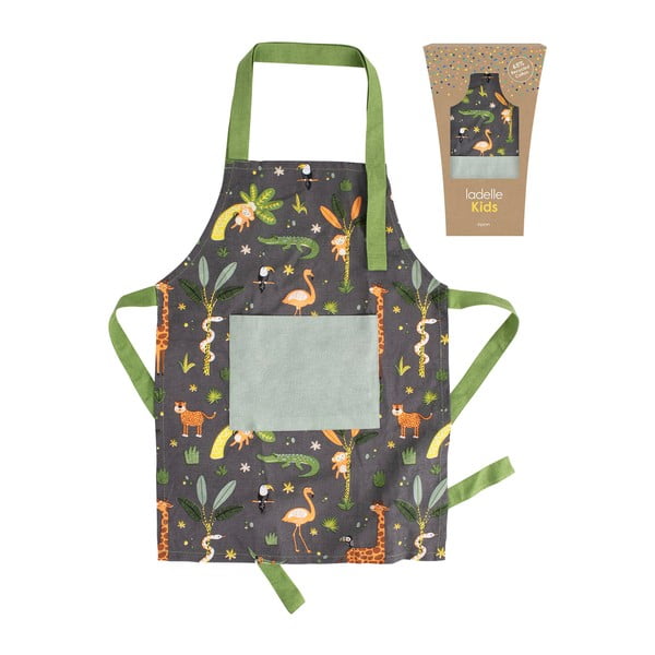 Șorț de bucătărie pentru copii din bumbac Jungle – Ladelle-image-2