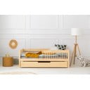 Pat pentru copii  în culoare naturală cu extensie suplimentară cu spațiu de depozitare cu somieră 120x200 cm CPW – Adeko