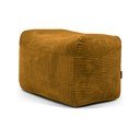 Fotoliu bean bag galben muștar cu tapițerie din catifea reiată Plus 70 Lounge – SLOWDOWN