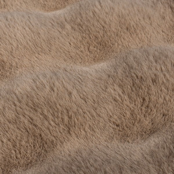 Blană maro sintetică 160x230 cm Waffle Faux Fur – Flair Rugs-image-2