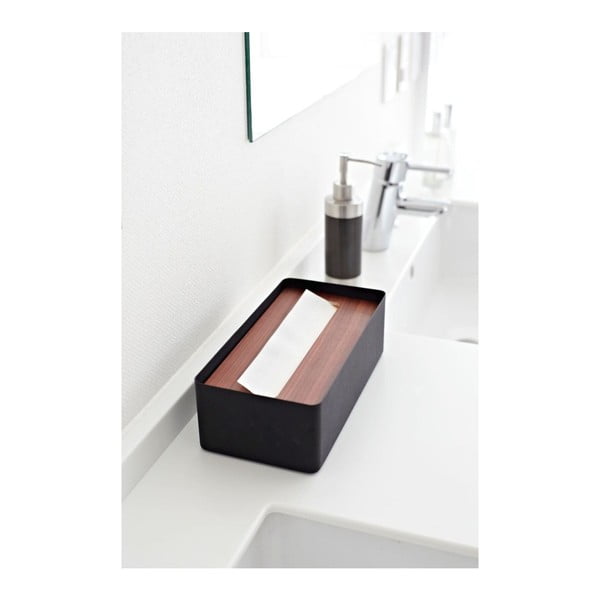 Suport șervețele YAMAZAKI Tsu, negru-image-2