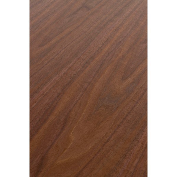 Masă de dining rotundă cu aspect de lemn de nuc ø 120 cm Laurent – White Label-image-1