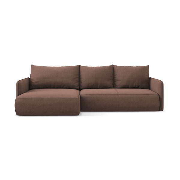 Colțar roz extensibil/cu spațiu de depozitare (cu colț pe partea stângă) Nanea – Makamii