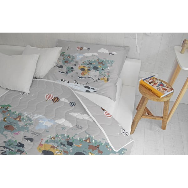 Set pilotă și față de pernă din bumbac satinat matlasat 140x200 cm – Butter Kings-image-1