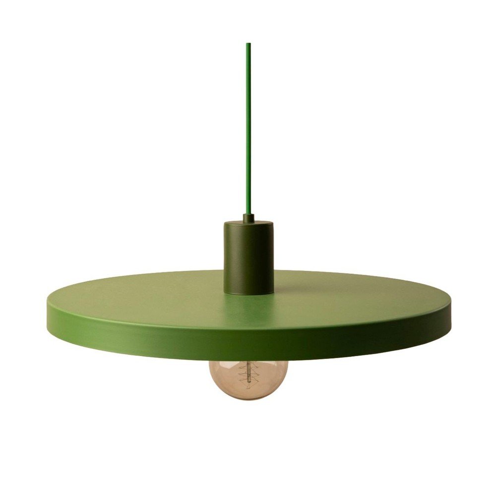 Lustră verde din metal ø 40 cm Ori – Micadoni