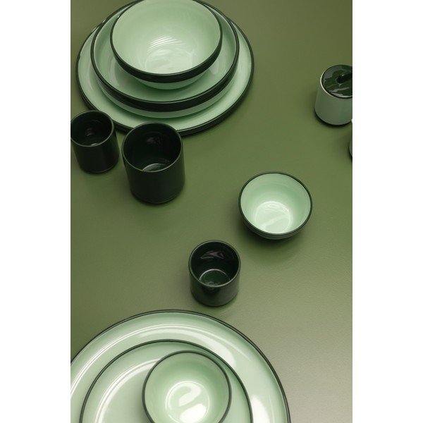 Bol mic verde din gresie 710 ml Duo – ONA-image-1
