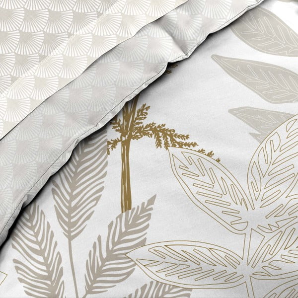 Lenjerie de pat bej din bumbac pentru pat dublu, extinsă cu cearceaf inclus, cu 6 piese 240x220 cm Raoni – douceur d'intérieur-image-2