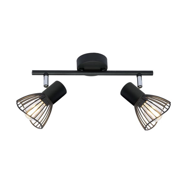 Plafonieră neagră cu abajur din metal 39x8 cm Fly – Candellux Lighting