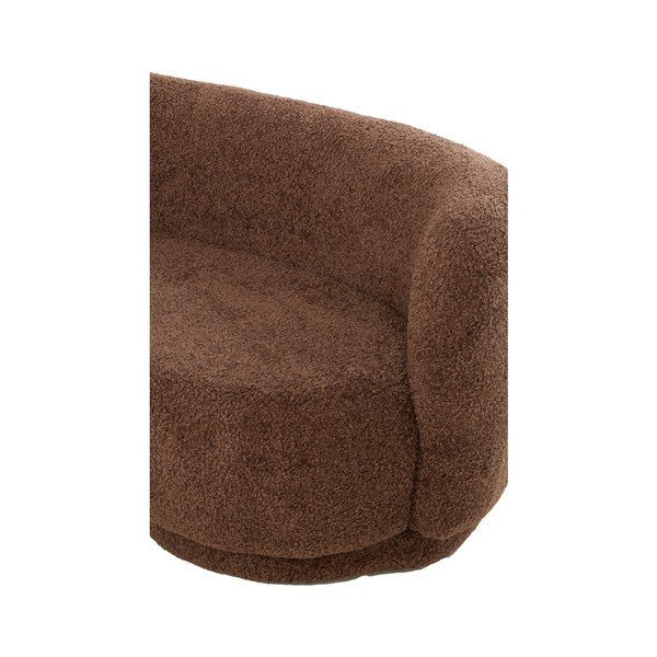 Canapea maro închis cu tapițerie din stofă bouclé 175 cm Amelie – Light & Living-image-4